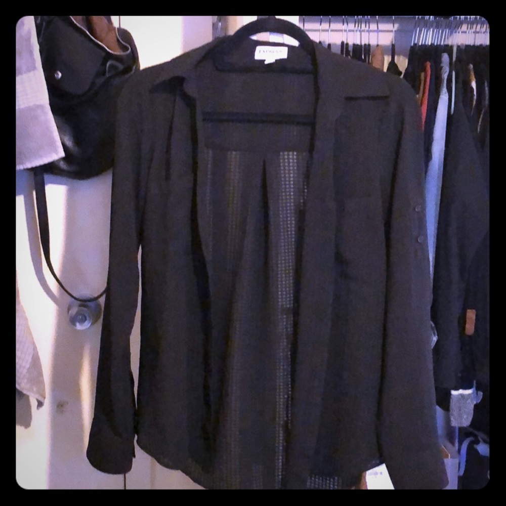 Express Collared Button Down Shirt - image 1